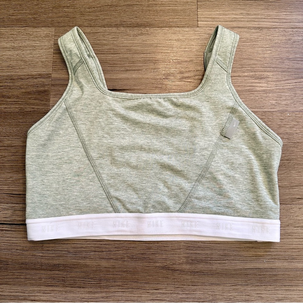 Nike Women's Heathered Green Sports Bra